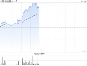 微创机器人-B早盘涨幅持续扩大 股价现涨逾13%