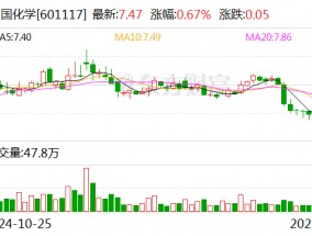 中国化学：2024年合同金额3669.4亿元